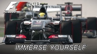 F1 2013  PS3X360PC  Immerse Yourself Trailer [upl. by Strohben954]