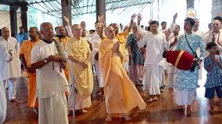 HH Radhanath swami maharaj and HG Agnidev prabhu  Govardhan Ecovillage Mumbai India [upl. by Ibok]