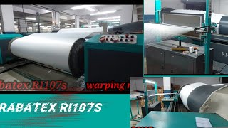 Rabatex RI107s warping machine [upl. by Letnwahs372]