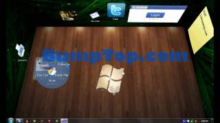 BumpTop 3D Desktop enhancement software Tutorial Install and Change BumpTops theme [upl. by Annitsirhc54]