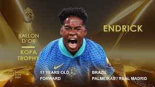 BALLON DOR 2024  ENDRICK  KOPA TROPHY OR BALLON DOR LEVEL [upl. by Clarie289]