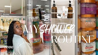 MY EVENING SHOWER ROUTINE USING AFFORDABLE PRODUCTS 🚿  TIPS ON BEING A WOMEN PMS SHAVING amp MORE [upl. by Swain]