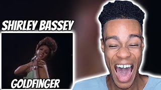 Shirley Bassey  Goldfinger  FIRST TIME REACTION [upl. by Rakia]