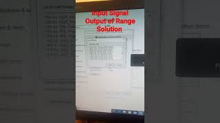 input signal out Range Problem solving [upl. by Colp]