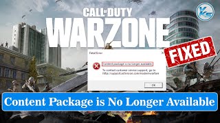 ✅ How To Fix Content Package is Not Longer Available in Call of Duty COD [upl. by Edmon]