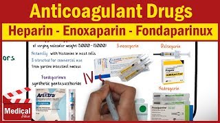 Pharmacology CVS 21 Anticoagulant Drugs  Part 1 Heparin  Enoxaparin  Fondaparinux [upl. by Irotal702]