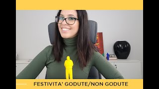 Festività godute e non godute differenza [upl. by Asilenna708]