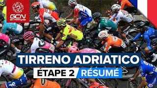 TirrenoAdriatico 2022 Etape 2 Résumé [upl. by Selec6]