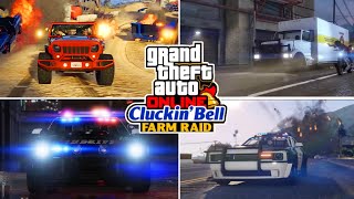 GTA ONLINE CLUCKING BELL FARM RAID DLC COUNTDOWN POLICE INTERCEPTOR amp NEW HEIST BUY amp SELL [upl. by Dorraj]