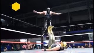 Rayo de Jalisco Jr vs Hijo del Solitario Campeonato Completo WWA en la Coliseo de Monterrey [upl. by Alessandra369]