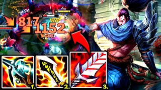 YASUO TOP IS MY 1 PICK TO DEMOLISH EVERYONE 1 BEST BUILD  S14 Yasuo TOP Gameplay Guide [upl. by Annawyt299]