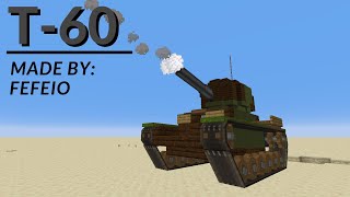 T60 Minecraft Tank [upl. by Llecrup]