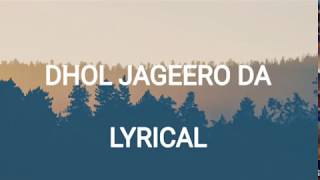 Dhol Jageero Da Lyrical Vedio  Master Saleem  Punjabi Song [upl. by Seftton]