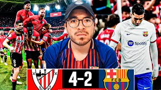 REACCIONANDO al ATHLETIC BILBAO 42 BARCELONA ¡MURIÓ el FUTBOL El BARÇA ELIMINADO [upl. by Leveridge322]