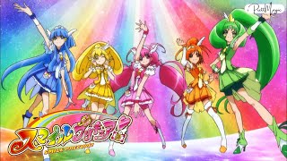 1080p Smile Precure Group Transformation [upl. by Enelrak546]