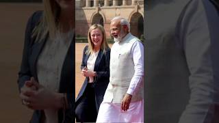 Giorgia Meloni pm modi viral modimodi india bjp indianpolitician video [upl. by Yttig495]