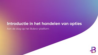 Introductie in het handelen van opties  Demo [upl. by Clarine188]