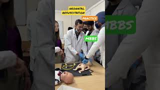 neonatal resuscitation practice aiims mbbs doctor [upl. by Yssak]