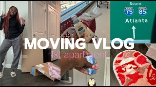 MOVING INTO MY 1ST APARTMENT  20 apartment shopping  back in the A  more [upl. by Silvana]