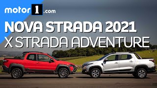 Nova Fiat Strada 2021 é melhor que a Strada Adventure Veja comparativo [upl. by Girard]