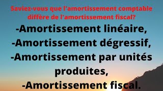 Comment calculer lamortissement comptable et fiscal [upl. by Ardnad286]