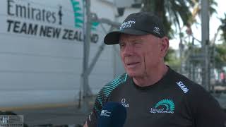 UPDATE Americas Cup Team New Zealand boat damage [upl. by Faith]