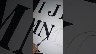 alphabet in Roman font in upper case from alphabet art modernfont handdrawnfont [upl. by Sadirah]