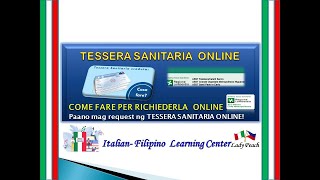 TESSERA SANITARIA ONLINE REQUEST TESSERA SANITARIA COME FARE PER RICHIEDERLA ONLINE [upl. by Aisatsana339]