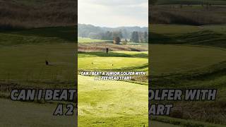 Scratch Golfer Vs Junior Golfer with 2 Tee Head Start [upl. by Xuerd]