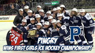 Pingry 2 IHA 1  Girls Ice Hockey State Final highlights [upl. by Mundy147]