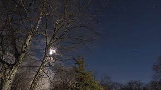 GWC Time Lapse  Cirrocumulus Clears Out for Moon  December 29 2023 [upl. by Winzler915]