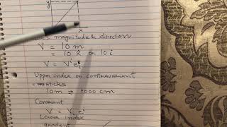 Contravariantupper index and covariantlower index vectors explained [upl. by Aleece]