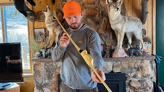 Making An Osage Orange SELF BOW And Hunting With It [upl. by Nojram]