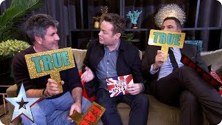 True or false with Simon Cowell and David Walliams  BGMT 2018 [upl. by Helve]