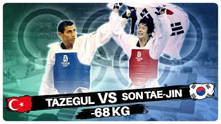 Taekwondo Olympics  Beijing 2008  Servet Tazegul vs Son Tae Jin [upl. by Dulsea]