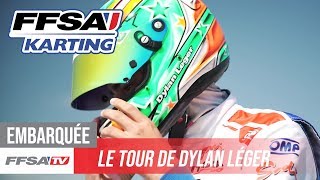 Karting  Le tour de Dylan Léger [upl. by Kcirnek]