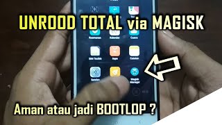 CARA UNROOT TOTAL amp UNINSTALL MAGISK  menghapus root dan magisk [upl. by Kentiga]