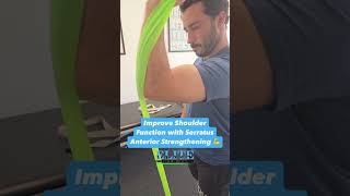 Serratus Anterior Exercise  Banded Uppercut [upl. by Evadne]