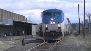 HQAmtraks63 Coast Starlight 41009 Salem Oregon [upl. by Sothena]