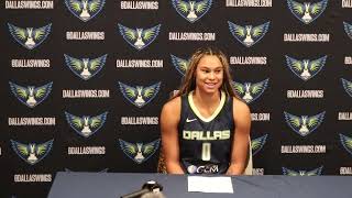 Satou Sabally Press Conference 090823 dallaswings wnba [upl. by Drawd]