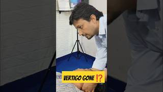 Vertigo GONE ⁉️🤯 chiropractor neckpain wellness shortsviral [upl. by Alleiram]