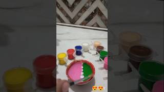 Diwali special😍😍 diya art art diya [upl. by Ykcaj]