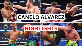 Canelo Alvarez 39 KOs Knockouts amp Highlights [upl. by Aihsikal604]