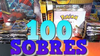 ABRIENDO 100 SOBRES MEGA APERTURA DE CARTAS POKÉMON 2020 [upl. by Lynnette]