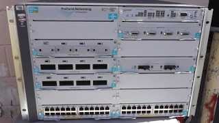 Sold HP Procurve 5412zl J869JA Network J8707A J9309A J8708a J8726A J8702A Modules [upl. by Arbed937]