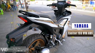 Yamaha Exciter 155 ABS Trắng Vàng  Walkaround [upl. by Tamar]