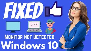 Fixed Windows 10 not detecting second monitor  Second monitor not detected  eTechnizcom 👍 [upl. by Valenba163]