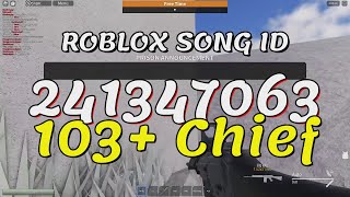 103 Chief Roblox Song IDsCodes [upl. by Essinger462]