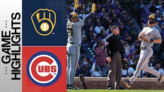 Brewers vs Cubs Game Highlights 4223  MLB Highlights [upl. by Rusticus337]