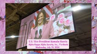 AKA Boule 2024  US Vice President Kamala Harris Addresses 71st AKA Boule [upl. by Stoat]